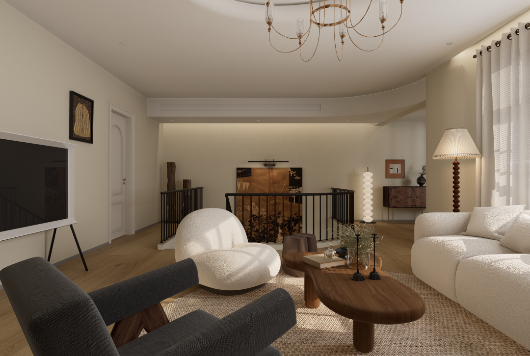 东莞万科城市高尔夫花园轻法 · 中古风设计丨中国东莞丨DP 设计-39