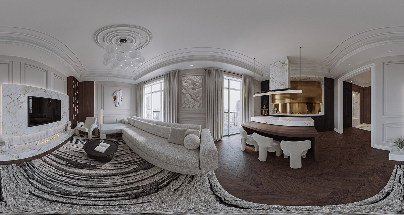 保加利亚 90 平欧式空间设计-19