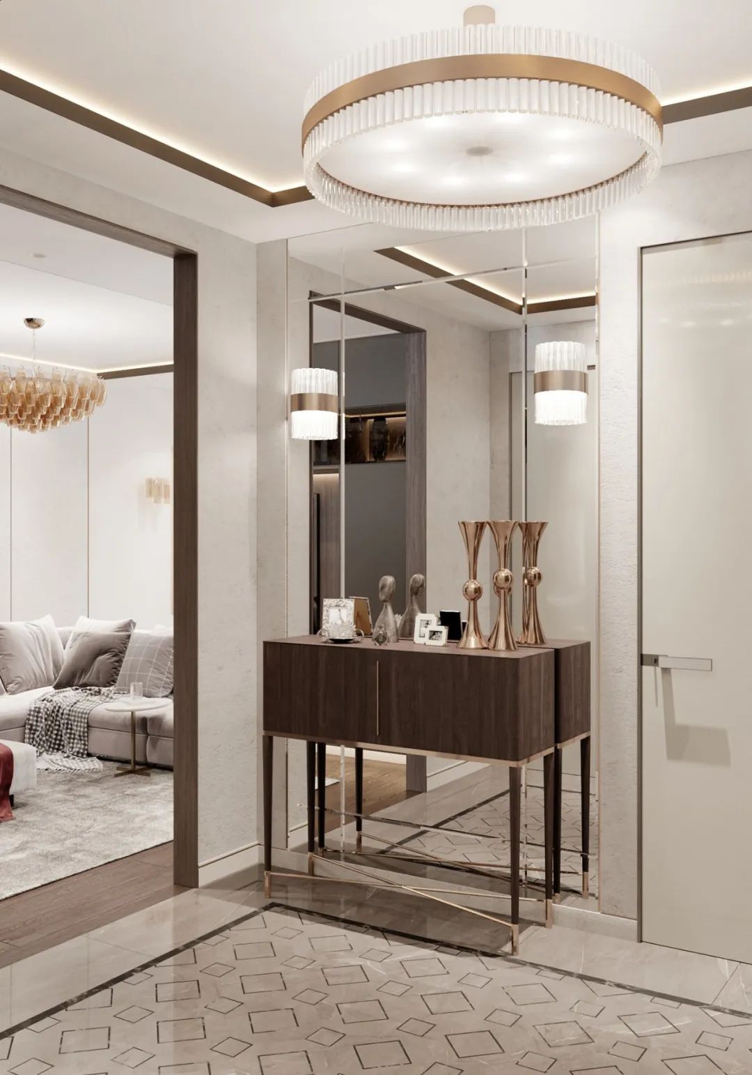 高级灰金属风格住宅丨俄罗斯丨俄罗斯圣彼得堡设计师 Gavriil Verbitsky-14