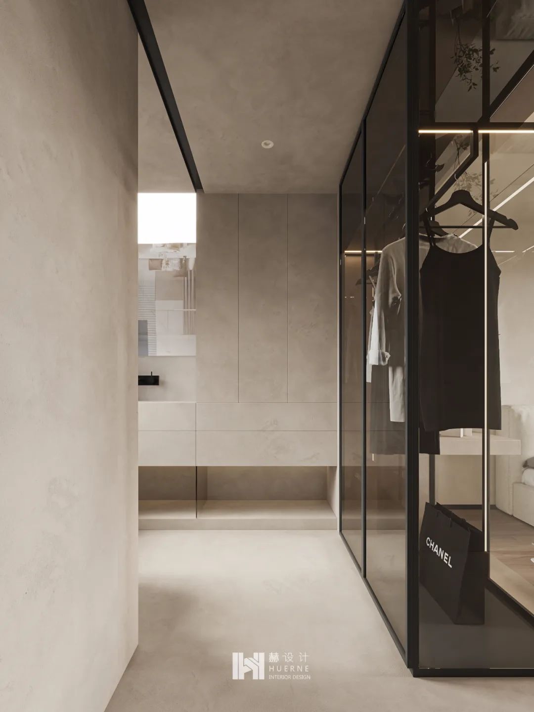 上海黄浦区别墅空间，现代简约侘寂美学之作-48