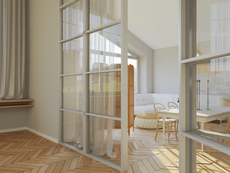 带阳台的阳光房-12