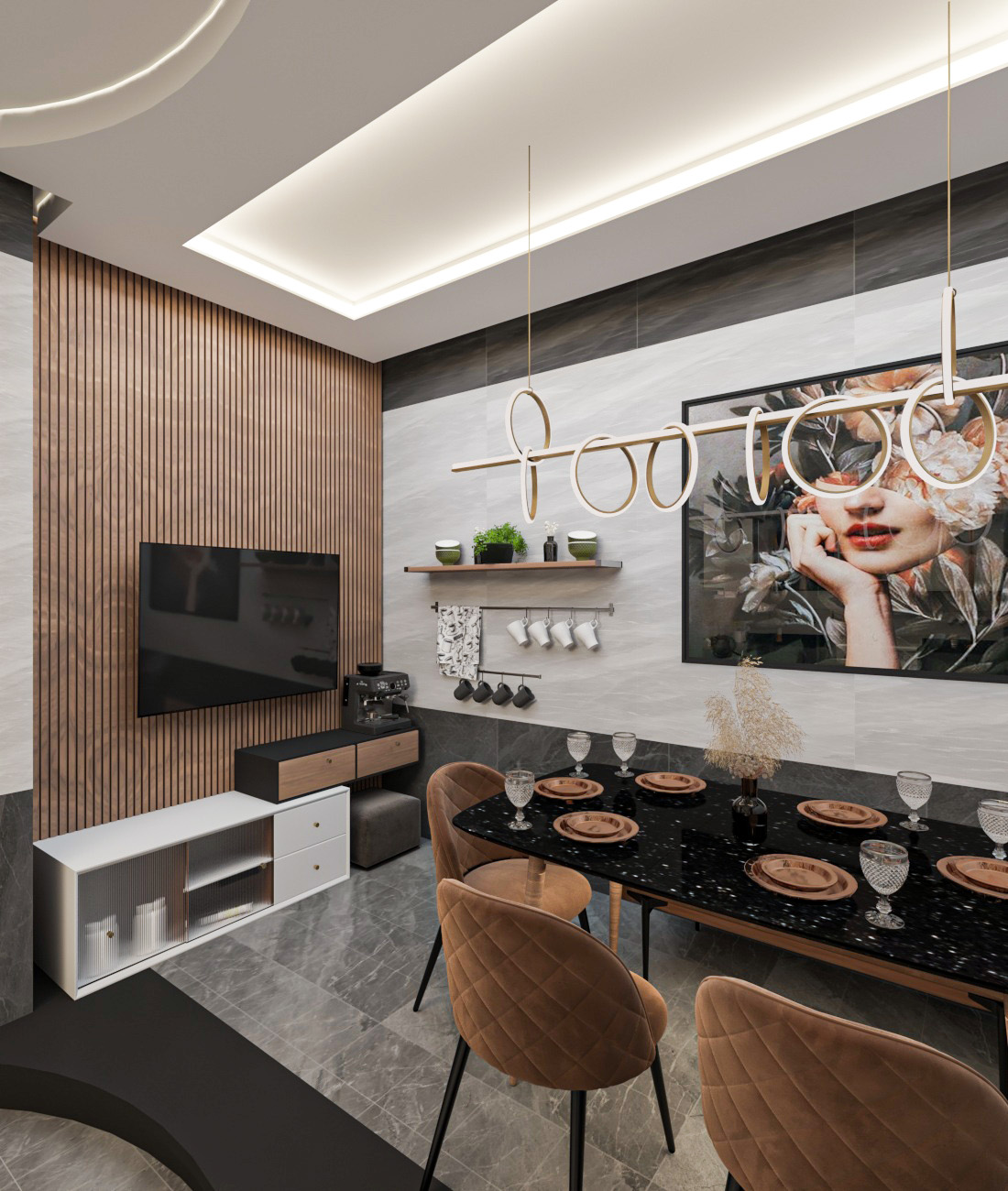 kitchen with dinning table-2