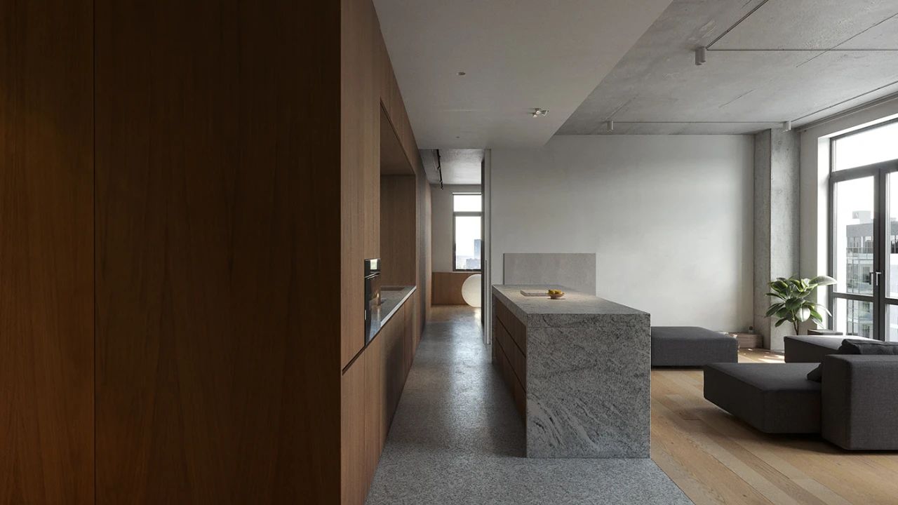 132 平米异形空间住宅设计丨Viktor Serhey 和 DUDES Architects-8