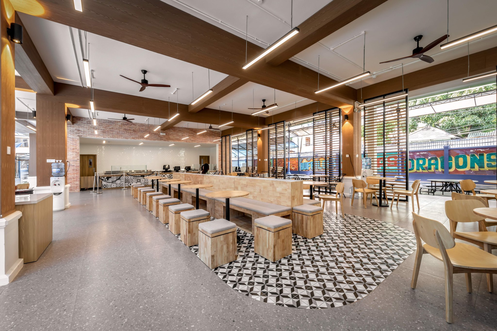 ISHCMC 员工食堂和自助餐厅丨Vacons Architects-14