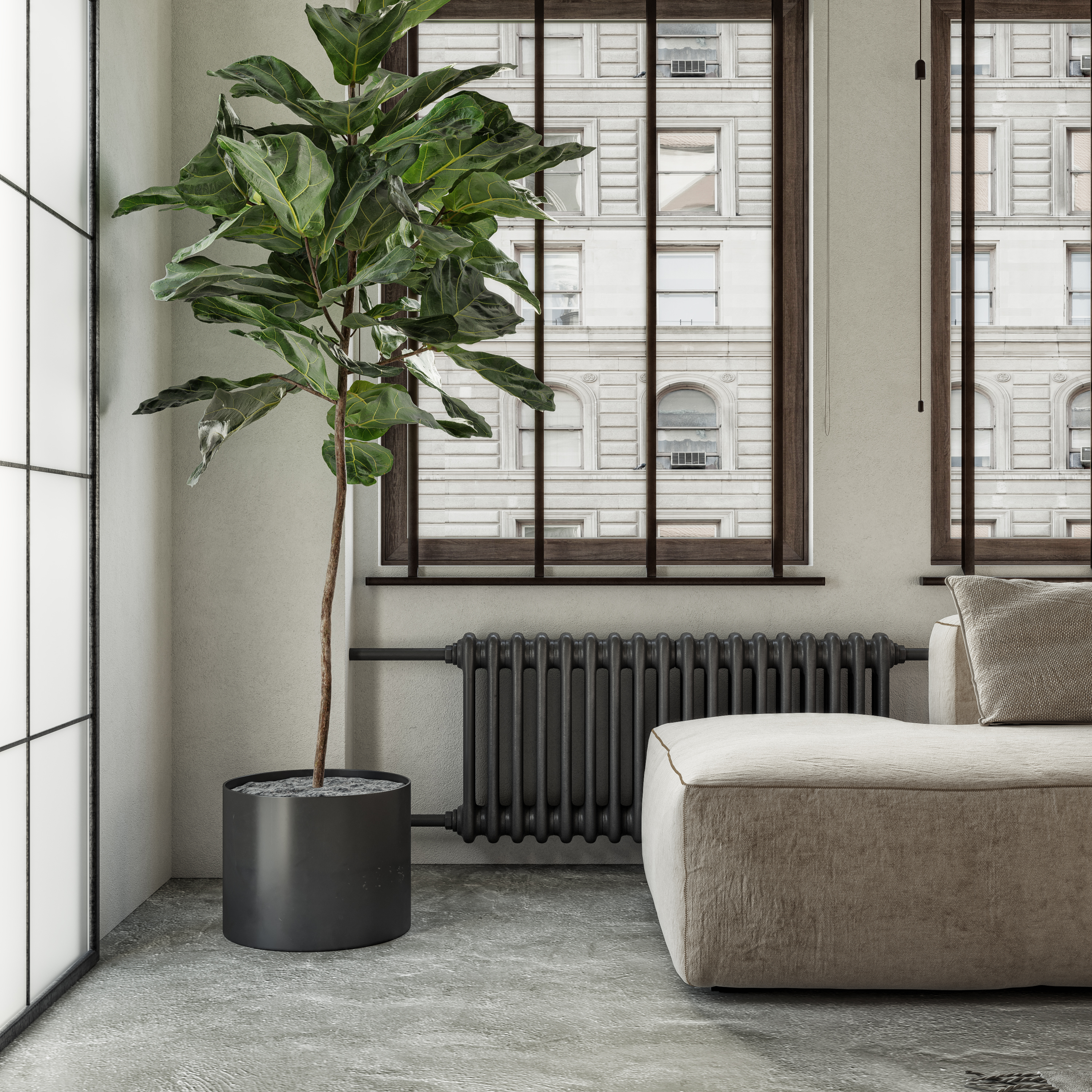 巴黎豪华公寓设计，复古工业风与现代艺术的完美融合-9