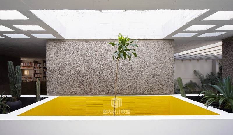 墨西哥艺术家夫妇的混凝土毛坯住宅-2