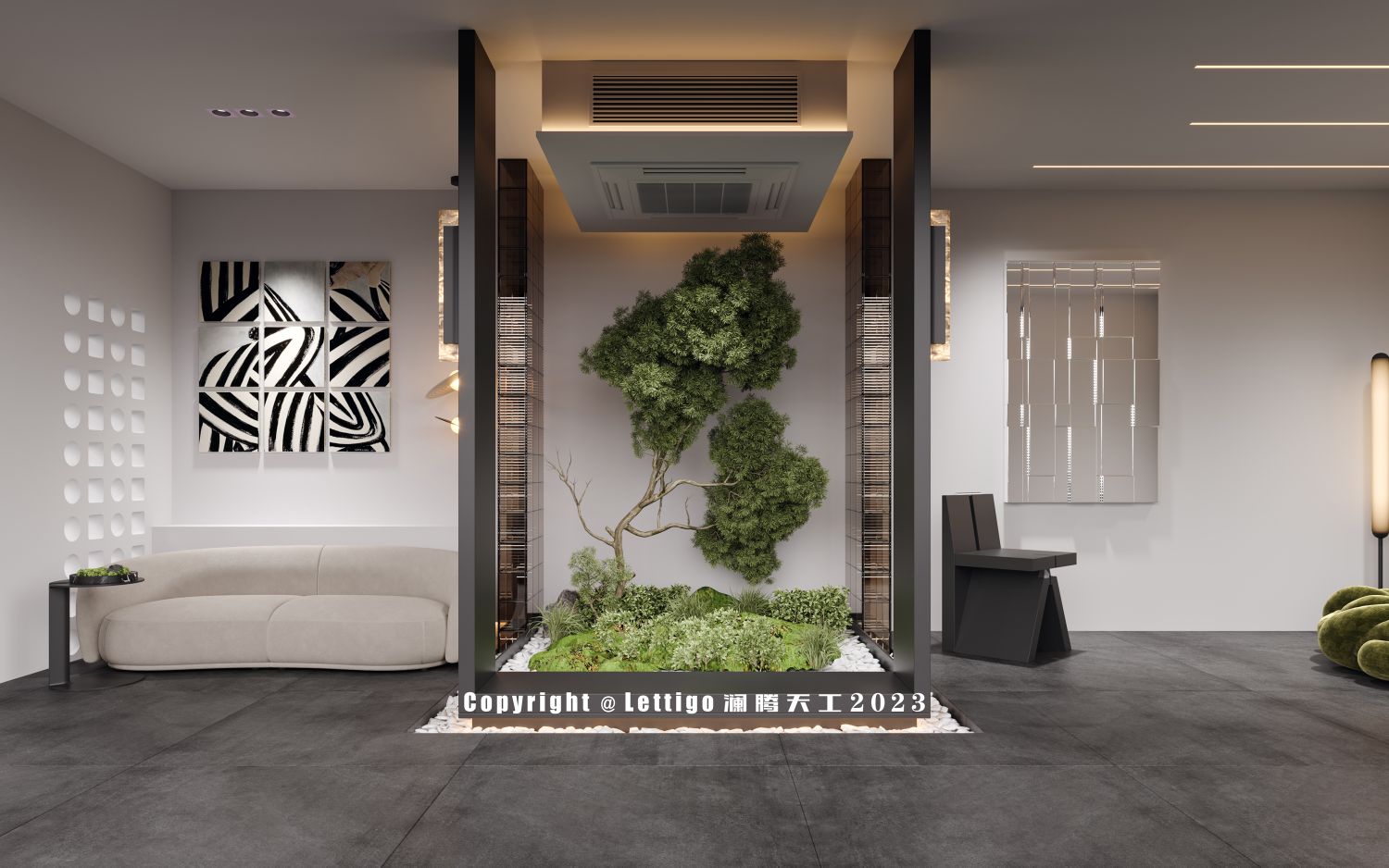 品茗，闲谈，会客，悠远气韵的茶室会所空间-1