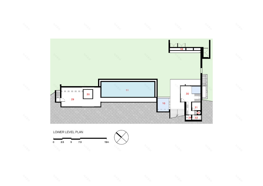 砖石与玻璃的交响乐——EL Residence 度假屋设计-21