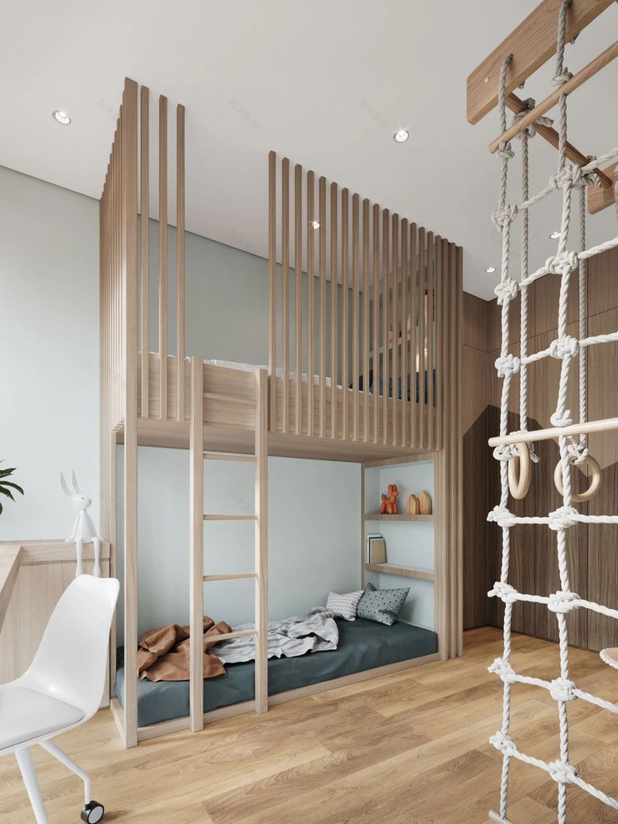 88㎡现代简约家居,原木与灰色打造温馨时尚空间-48