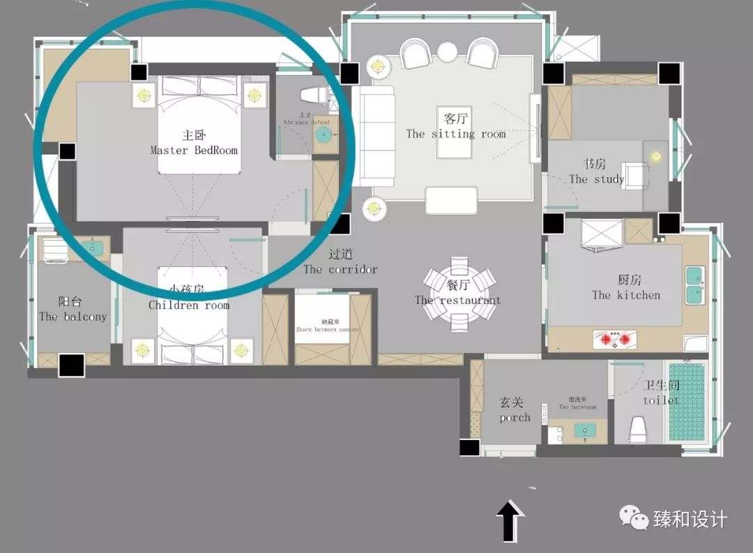 现代舟山海洲新天地家居设计，温暖色彩与空间完美融合-35
