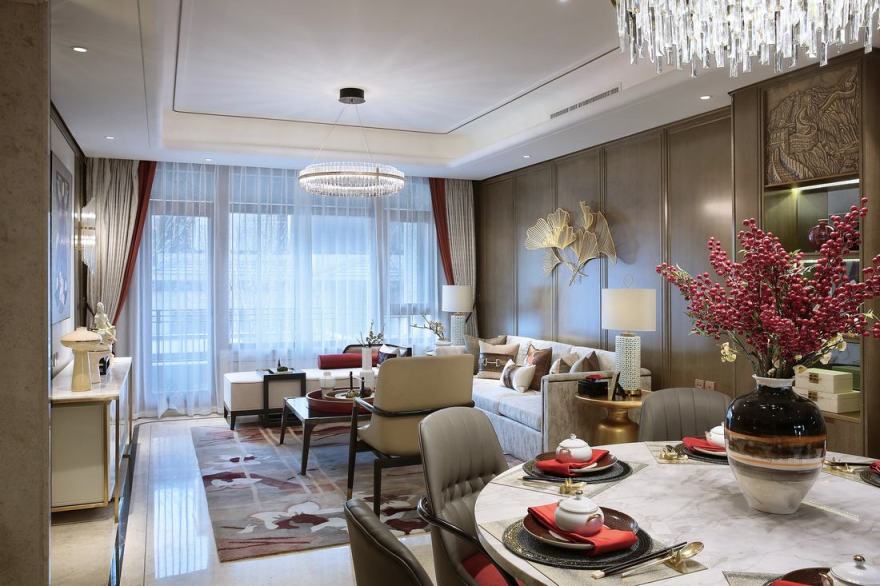 上海天鼓装饰设计-风尚新中式<梦回唐朝>-27