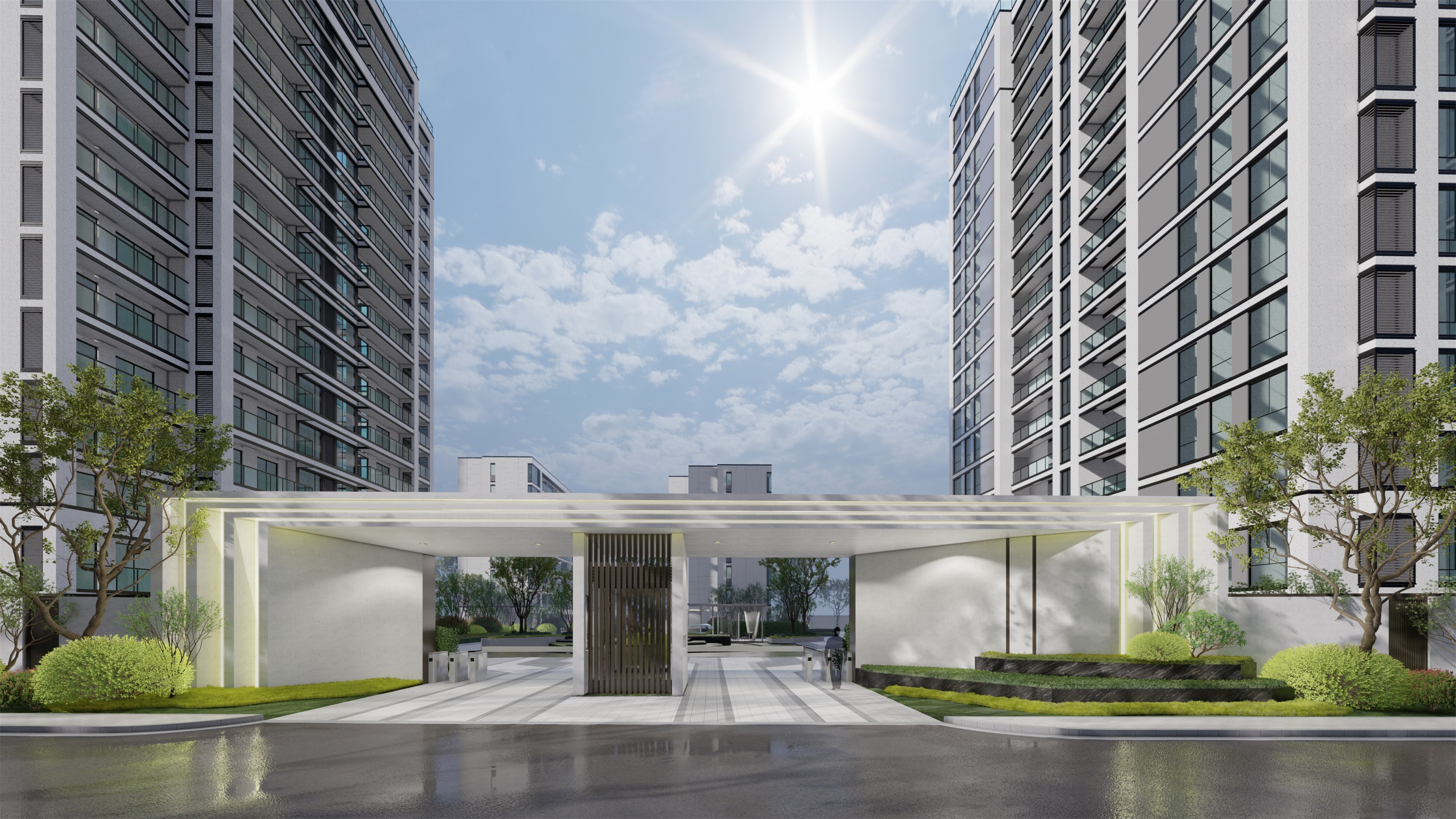 黄冈某住宅区景观设计-0