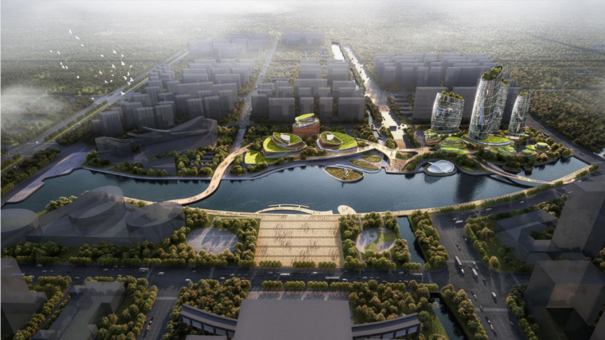 宁波镇海新城箭港湖南岸地块城市设计概念方案丨中国宁波-0