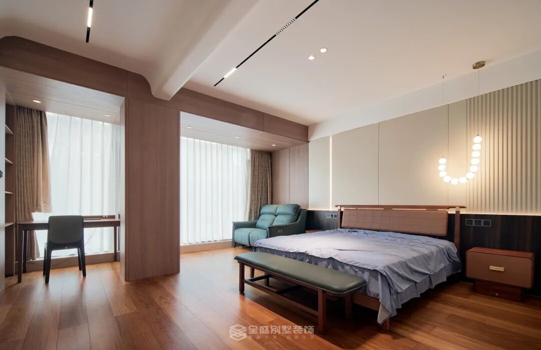 360㎡现代风|市心府：木中藏雅，无序藏奢-38