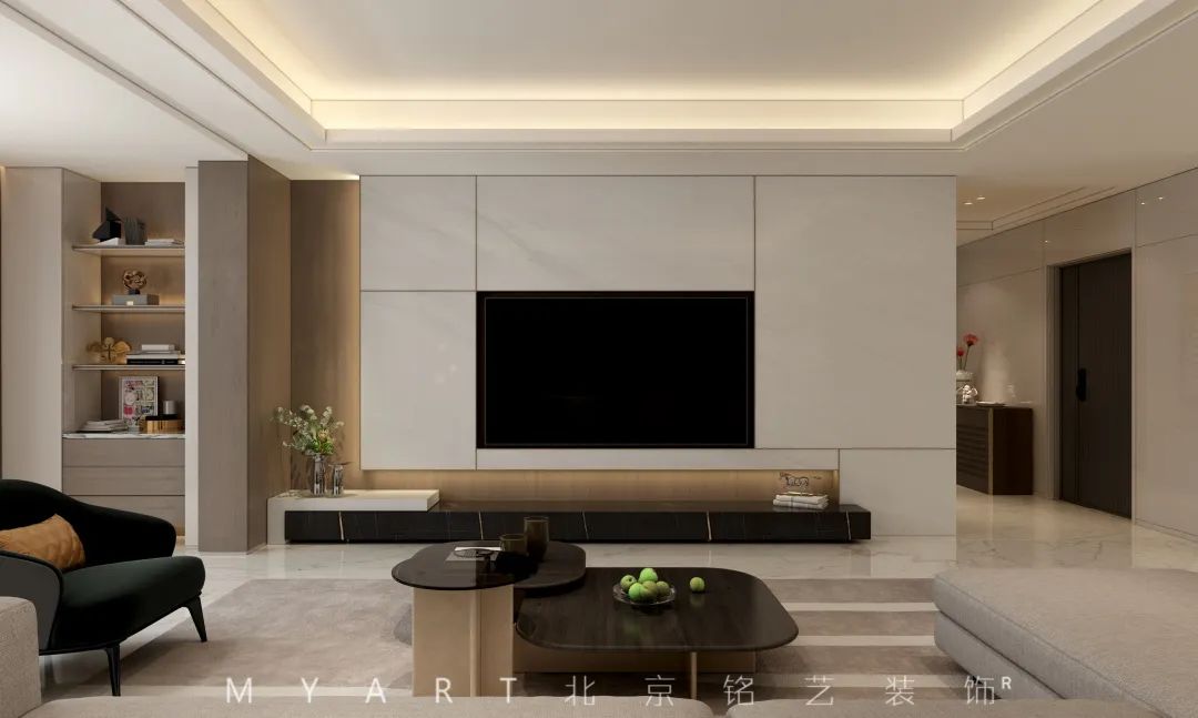 辛集·百合御景城一对一硬装实景丨北京铭艺-25