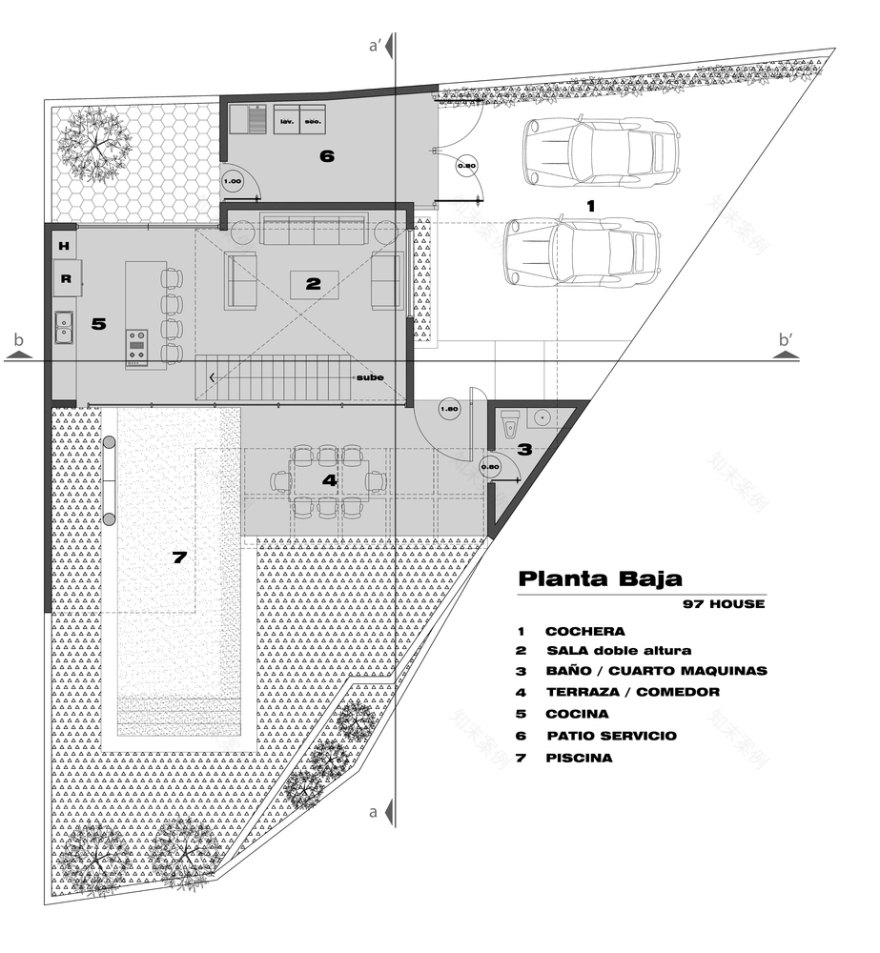 墨西哥 97 号住宅 | 工业风与自然元素的完美融合-13
