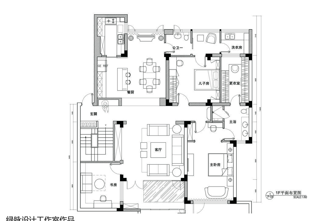 常州 Z 别墅地下一层平面布置图设计解析-0