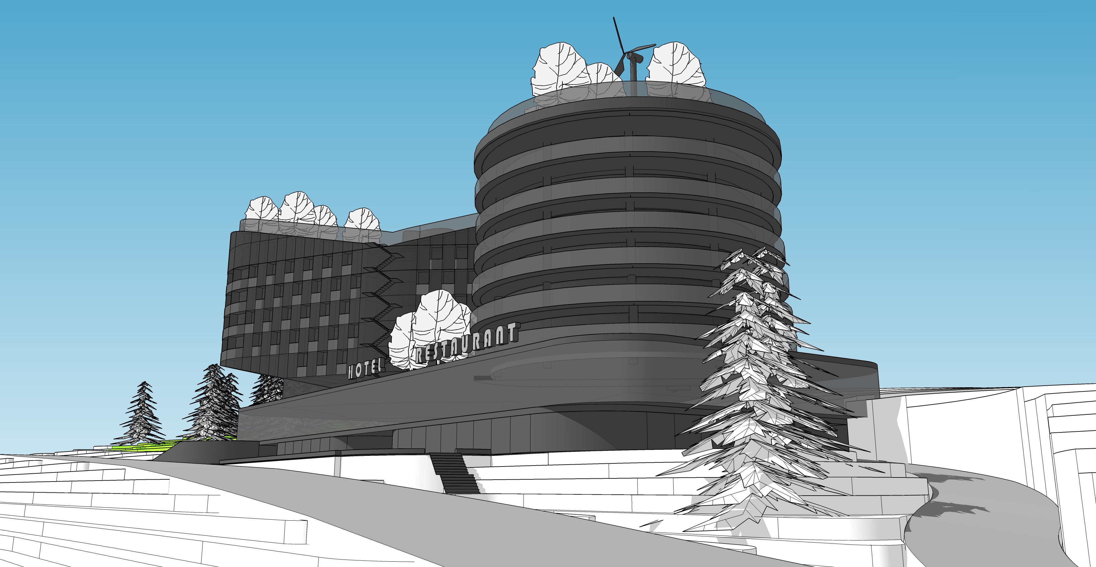 Гостиница. Эскизы.-6