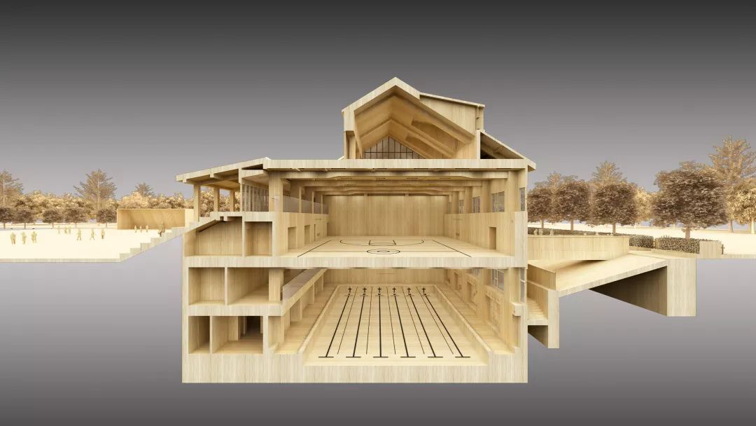 活力色彩打造的地下运动中心-4