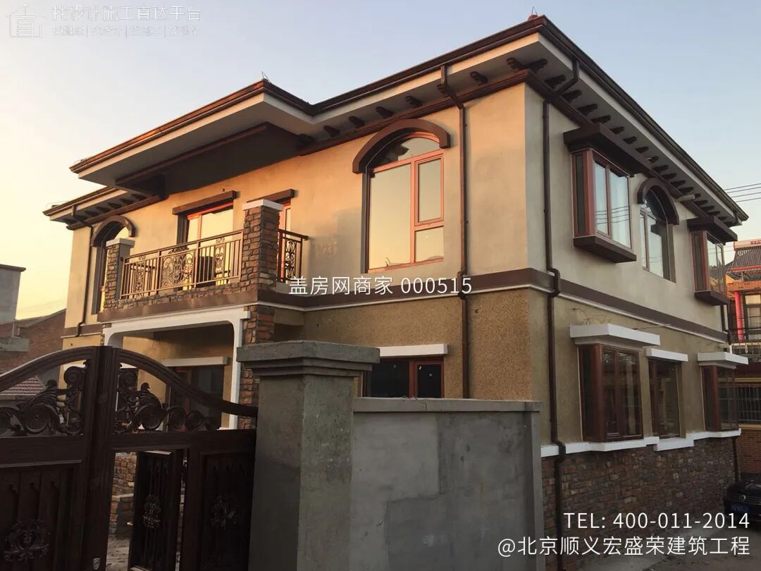 【施工队案例】安徽阜阳张家两层欧式别墅施工-13