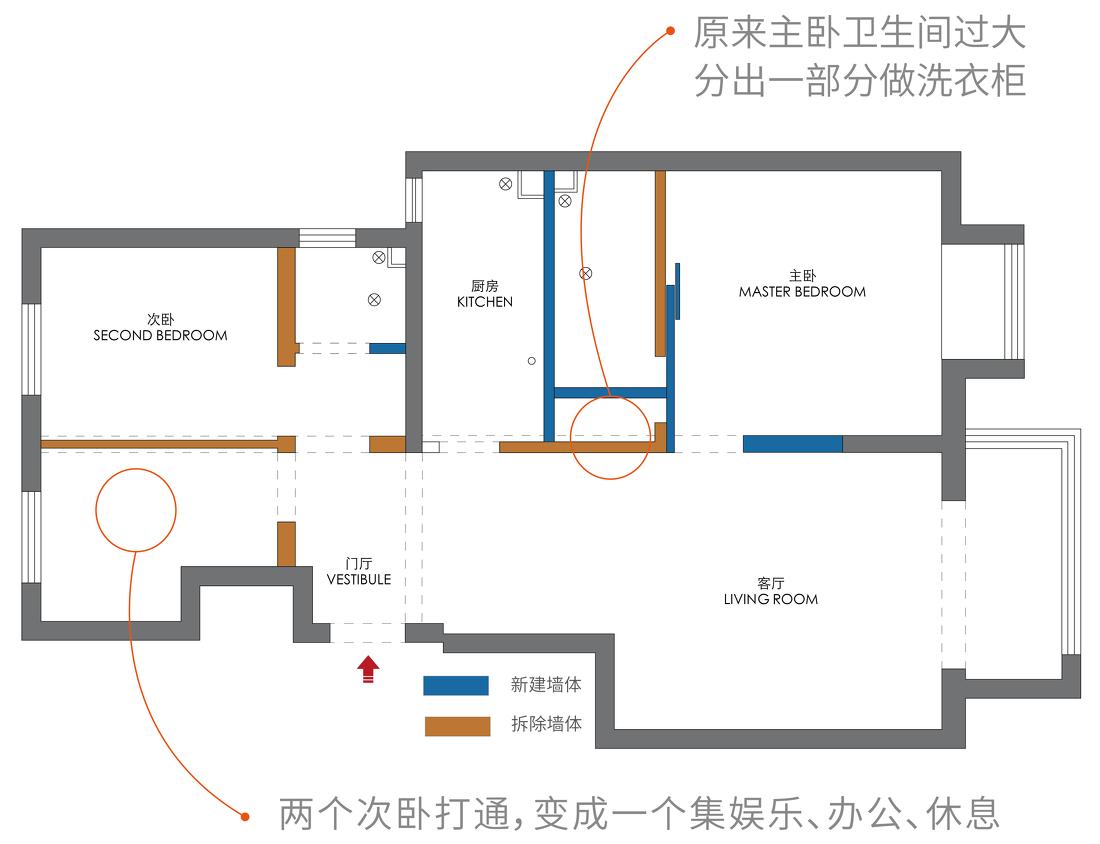 洄游动线客厅,多功能空间设计丨JORYA玖雅-11