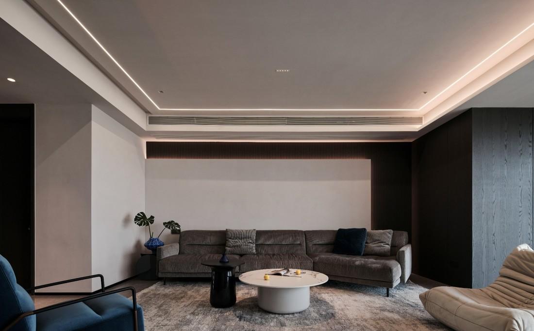 高级灰湖景房室内设计-28