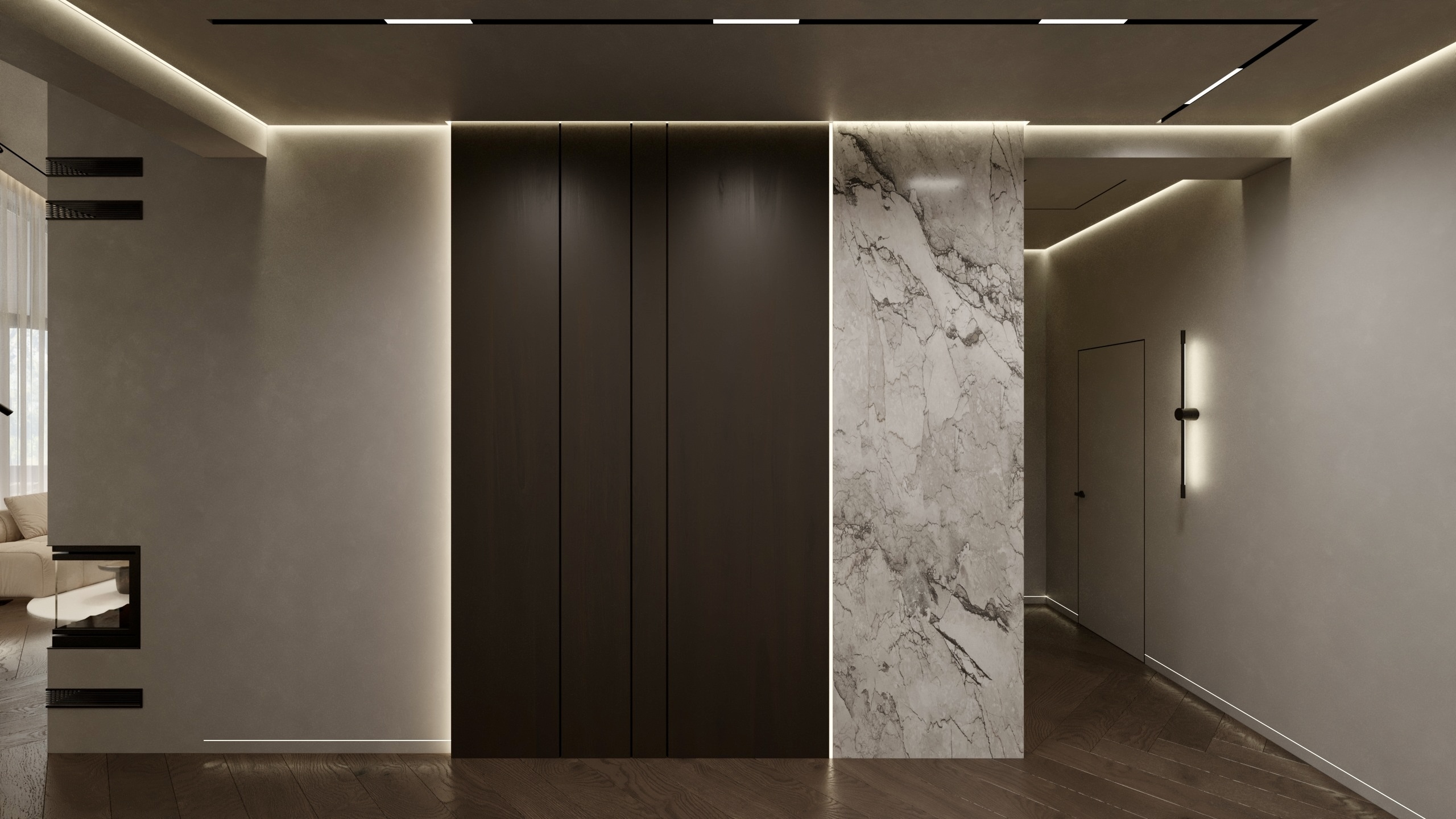 Visualization of the kitchen-living room-12