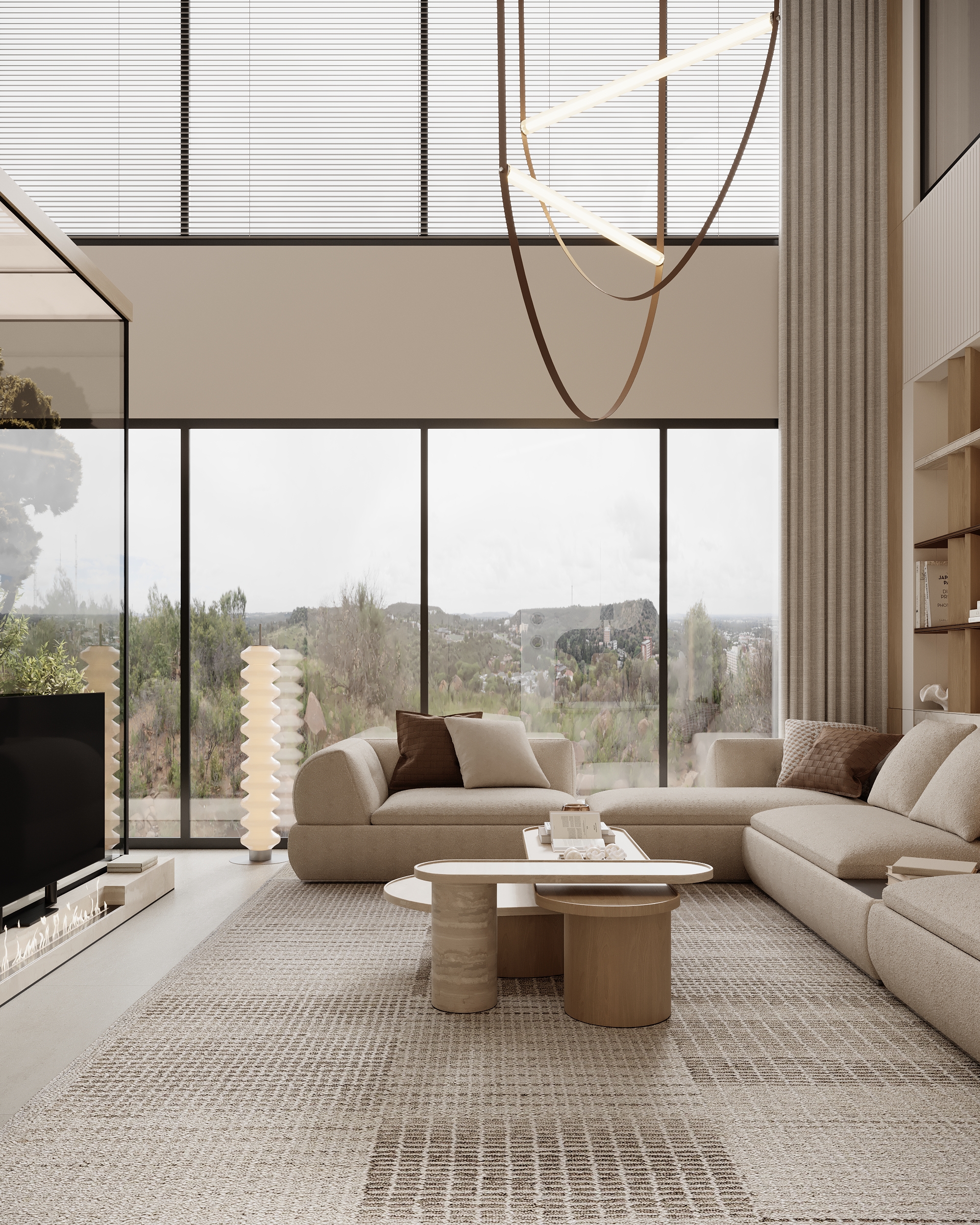 客厅设计丨阿联酋迪拜-17