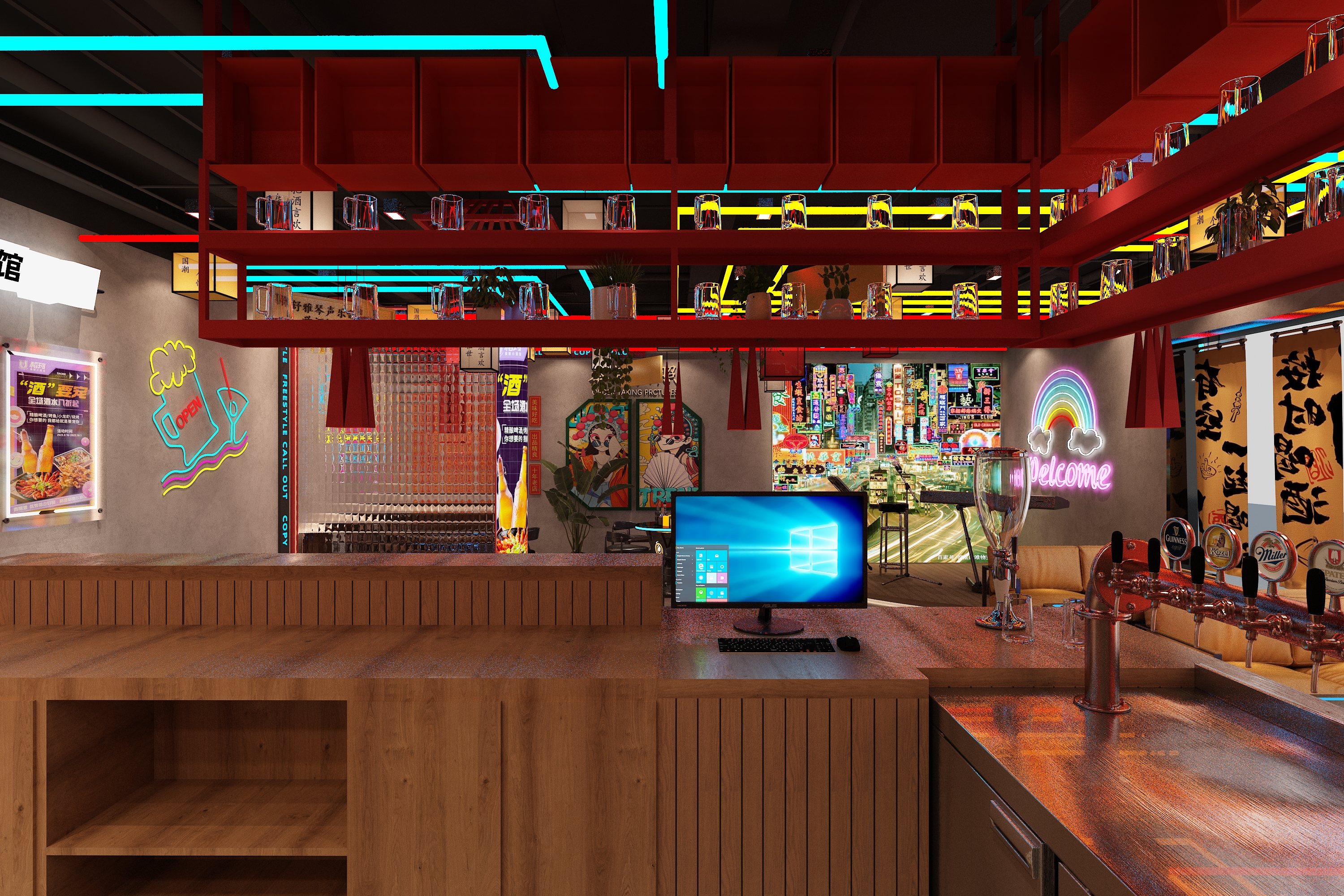 精酿啤酒店设计-5