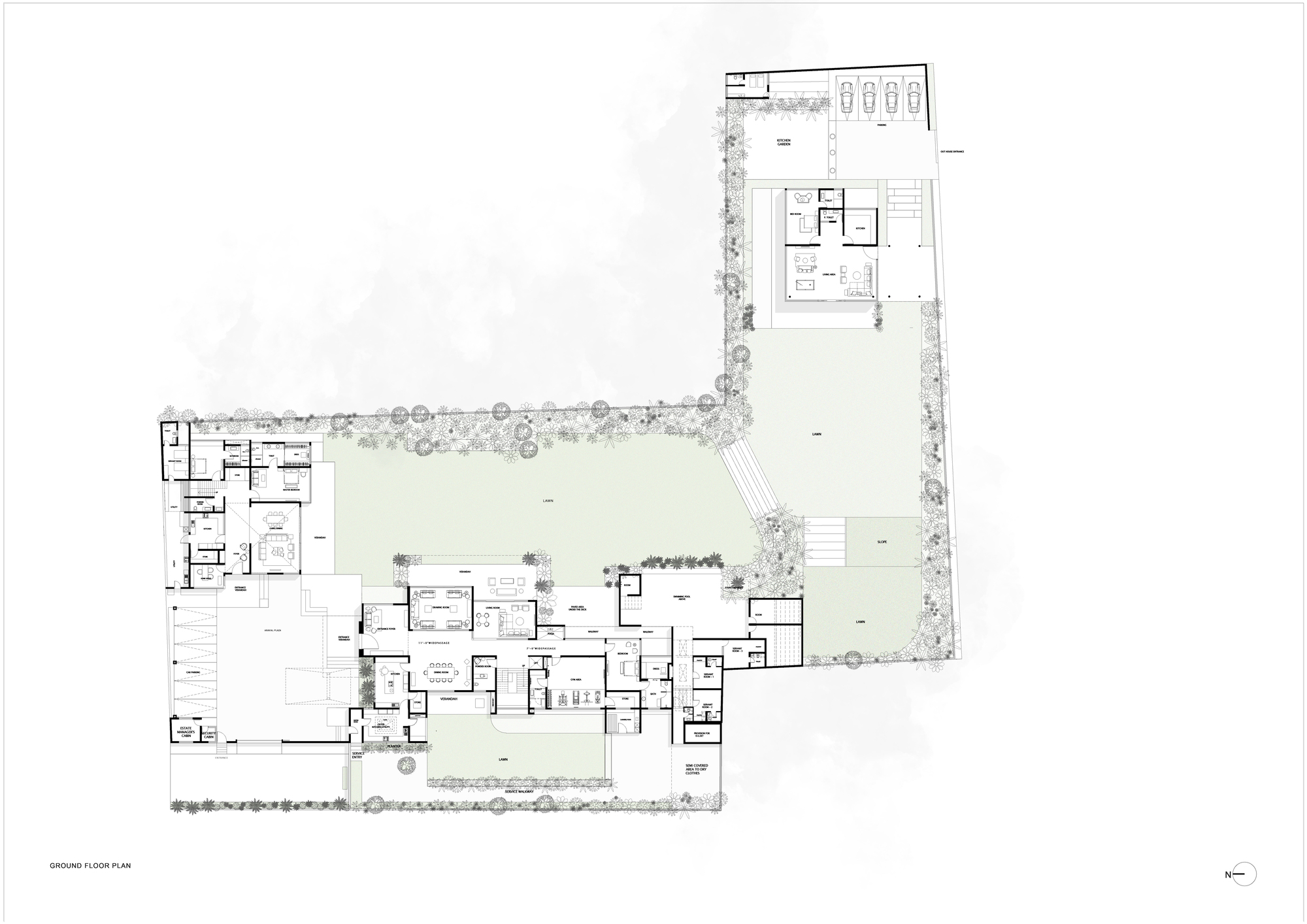 HPA 设计的 Ahmedabad 住宅丨印度丨Hiren Patel Architects-11