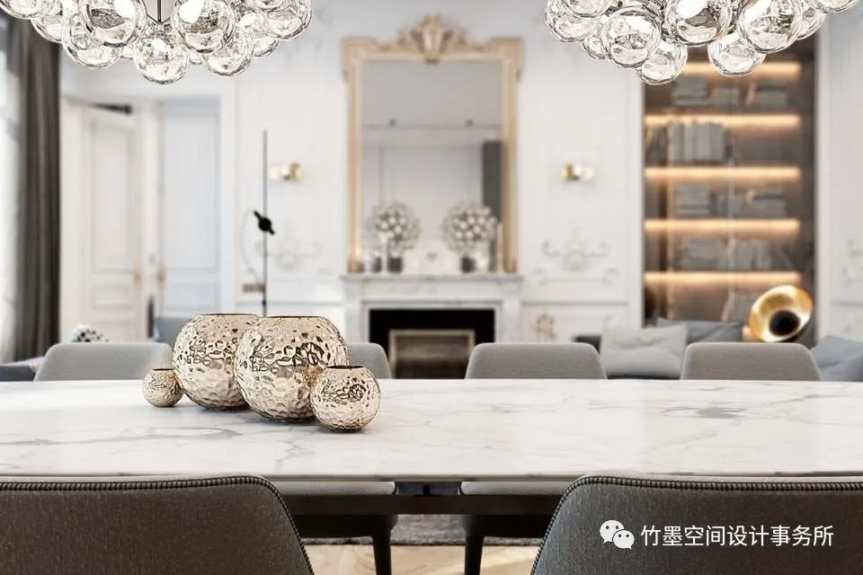 优雅轻奢的私宅设计丨竹墨空间设计事务所-10