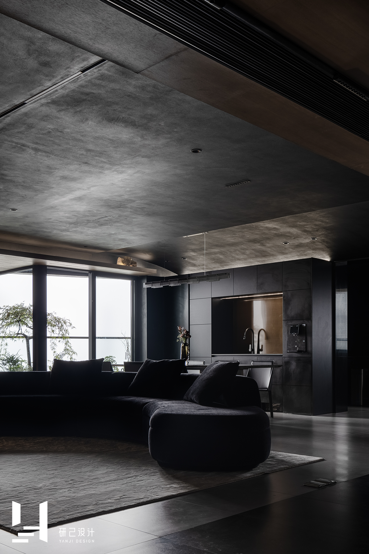 暗黑风江景宅丨中国芜湖丨研己设计-24