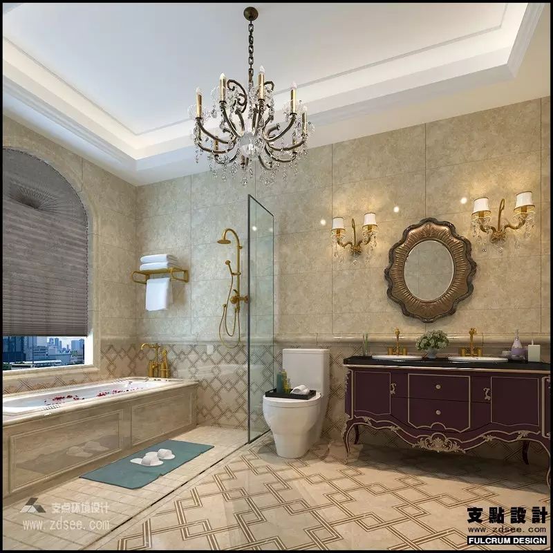 武汉碧海花园别墅美式混搭设计，享受低奢品质生活-38