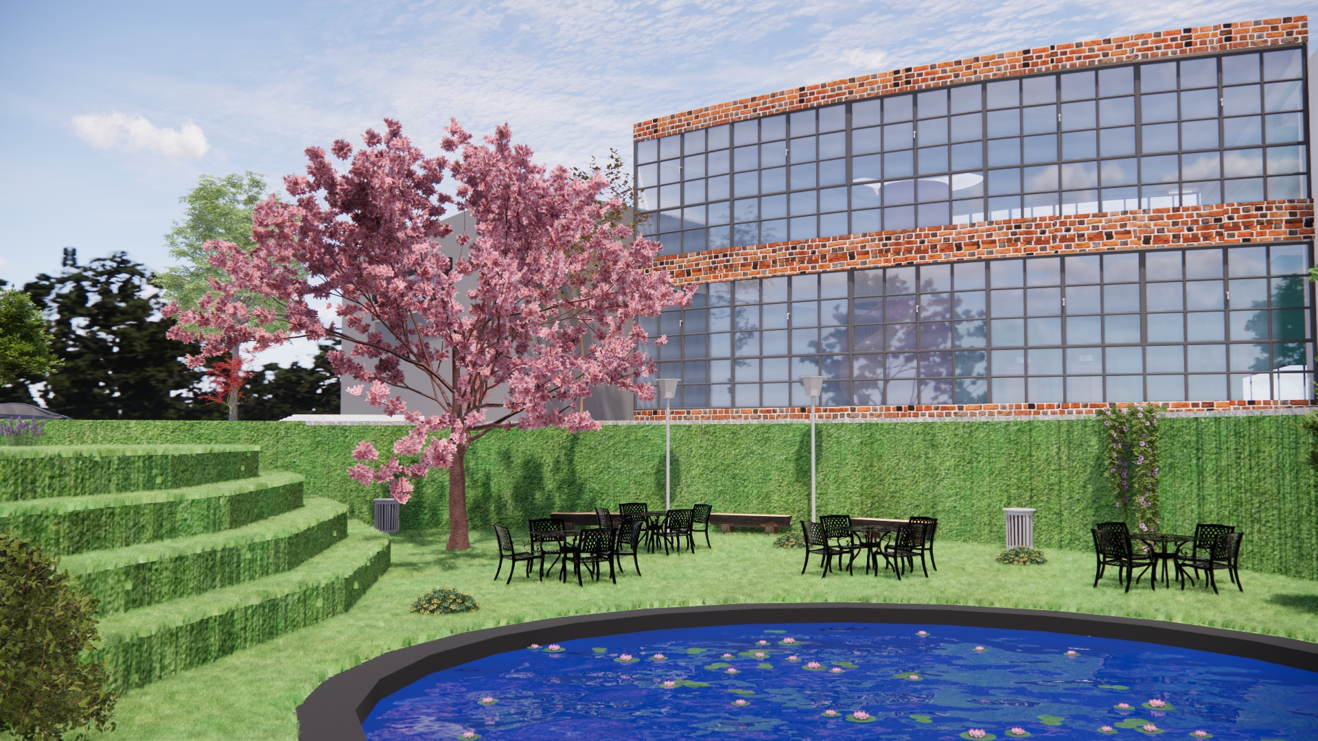 Sports Club's social building-3