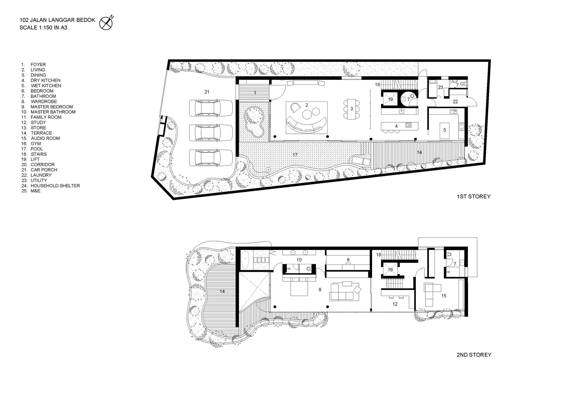 具体的阴阳屋丨新加坡丨HYLA Architects-14