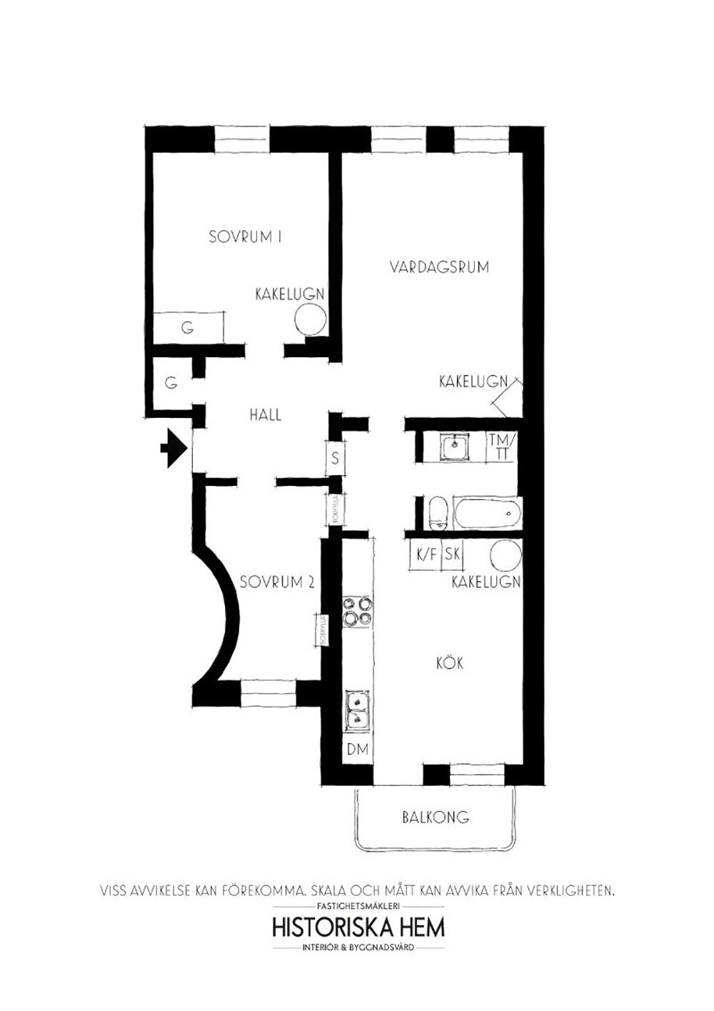 复古绿调斯德哥尔摩公寓设计-39