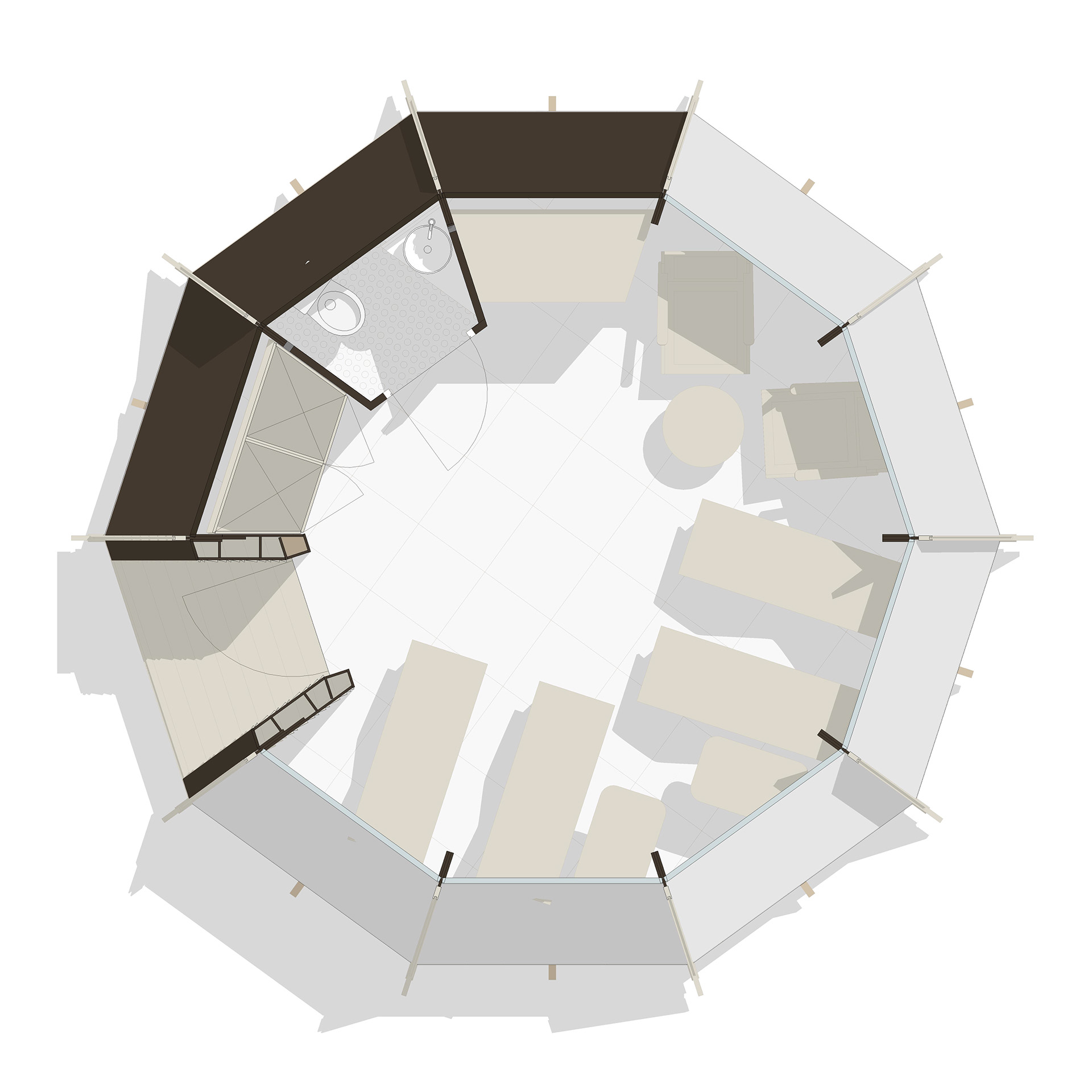 “Neo Tipi”模块化露营酒店客房丨俄罗斯卡卢加丨Manufacture2.0-56