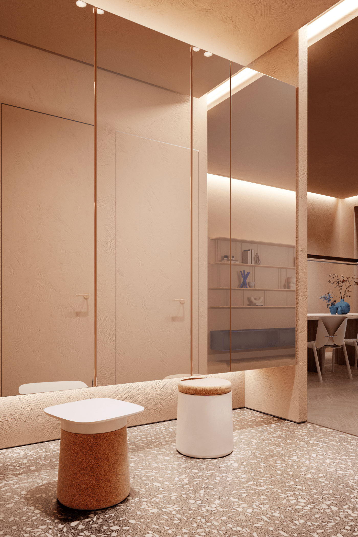 米色+黄铜色调 丰富的色调打造出不一样的居住空间-4