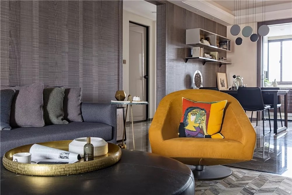 长江绿洲上的现代简约风精装房改造-6