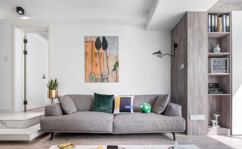 上海谷辰设计 · 110 平下沉式客厅的现代简约生活-4