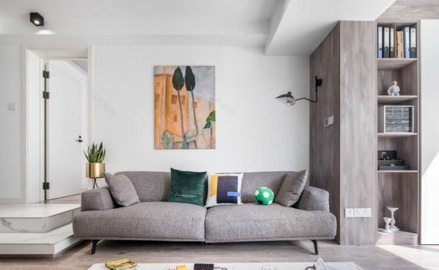 上海谷辰设计 · 110 平下沉式客厅的现代简约生活-4