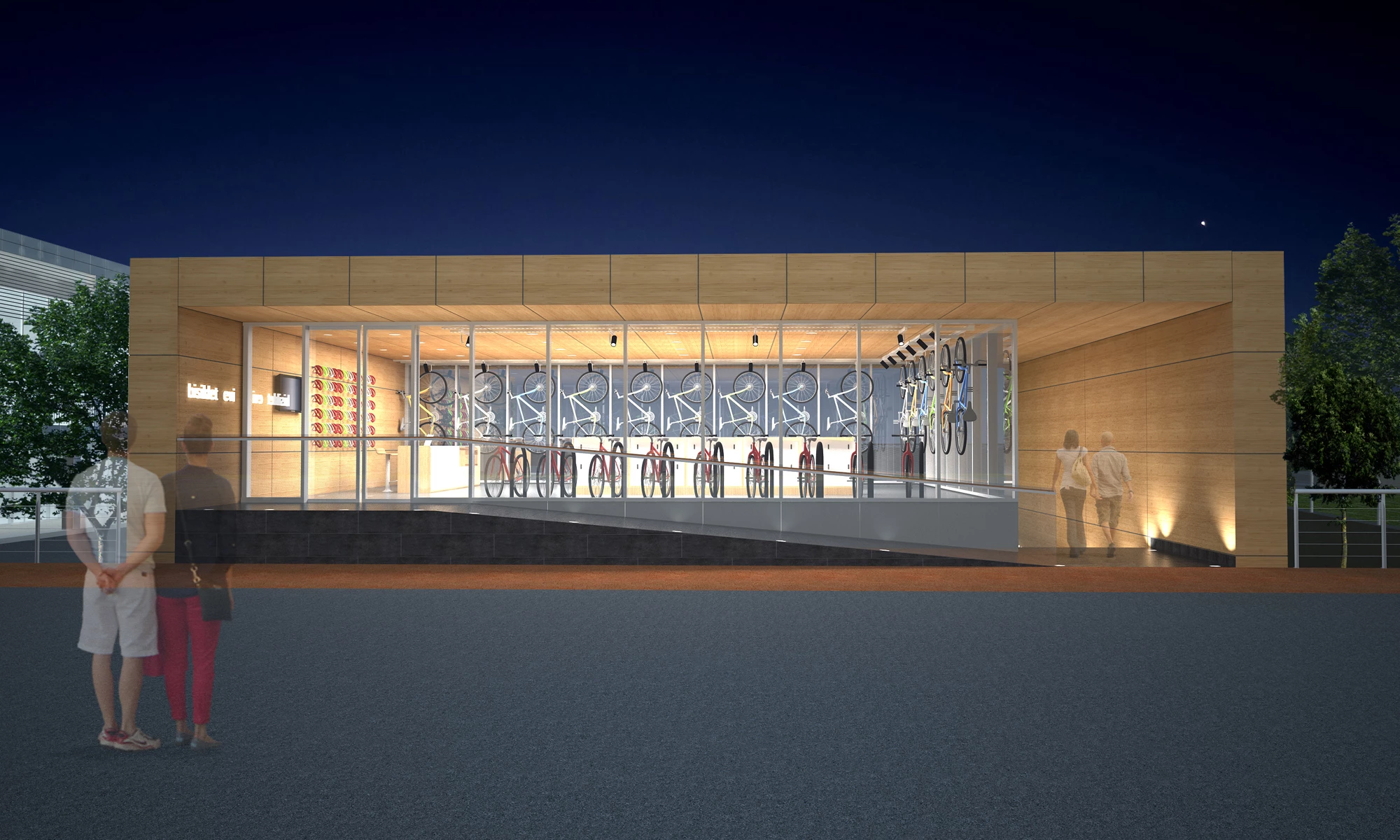 绿色校园规划中的自行车之家-13