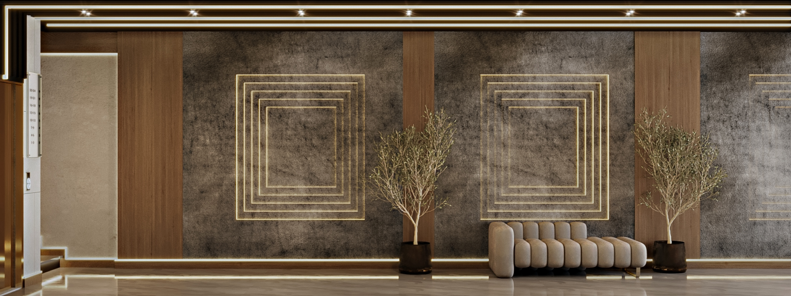 Interior design of a complex entrance-6