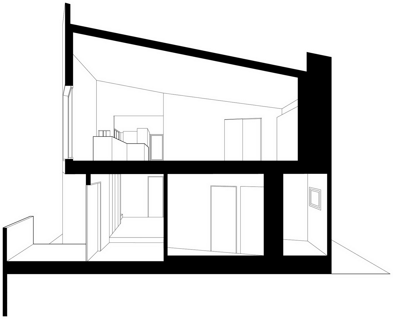 日本宝冢 Nomura24 别墅——白色木质结构与多边形空间之美-37
