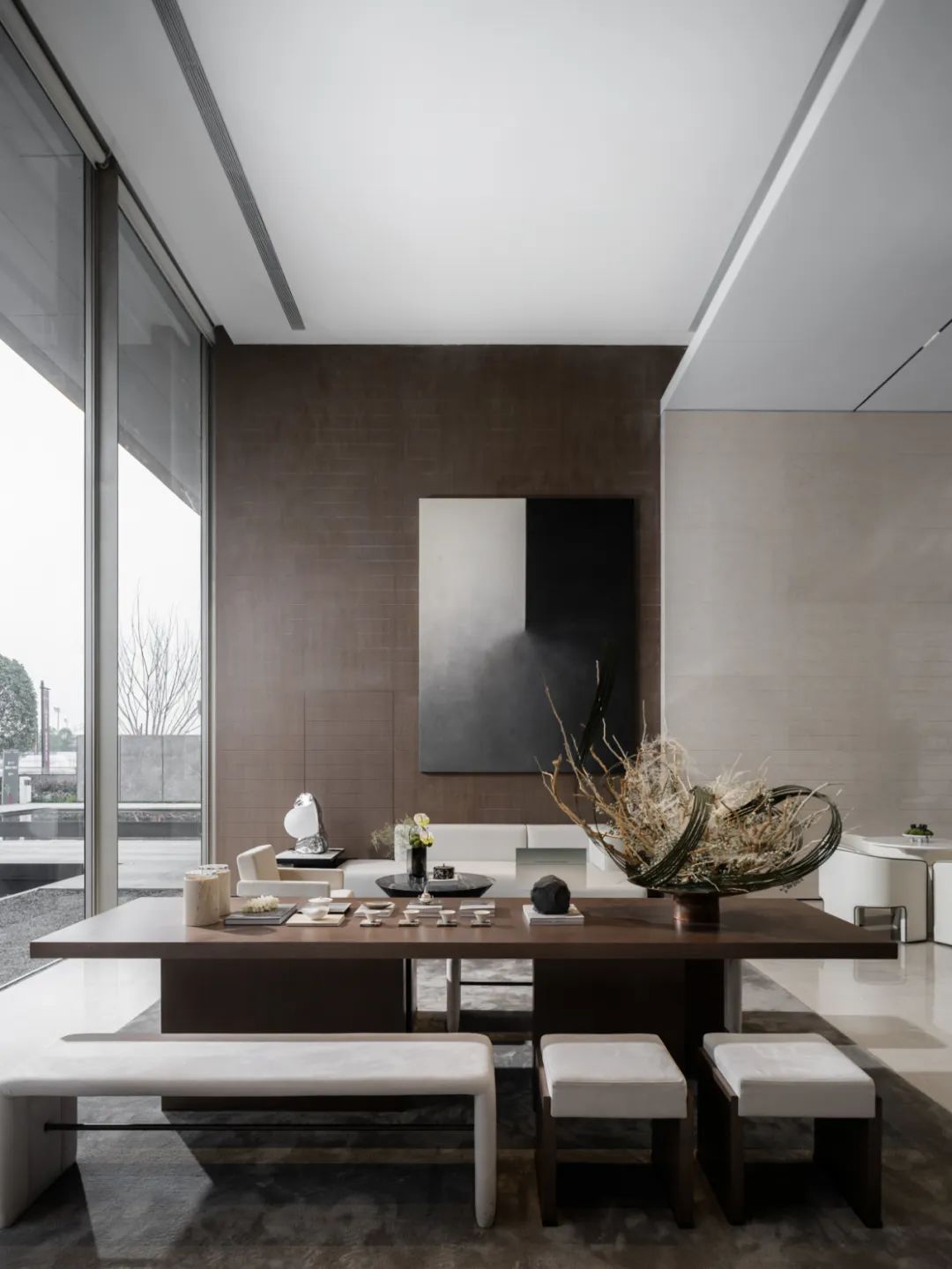 东方诗意 · 华润置地锦官和鸣销售中心的空间艺术丨中国成都丨元禾大千(软装),李益中空间设计(硬装)-45