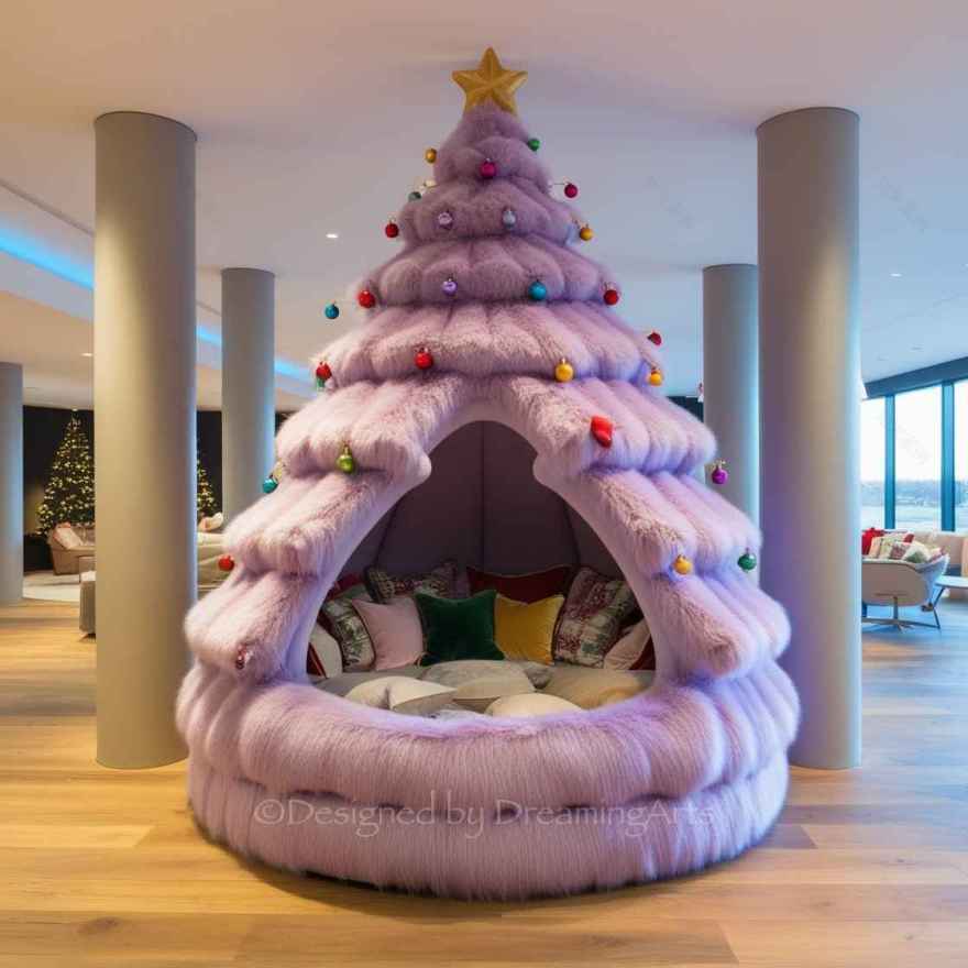 Christmas Tree Lounging Den(圣诞树休闲窝)丨FuturisticDecors-172