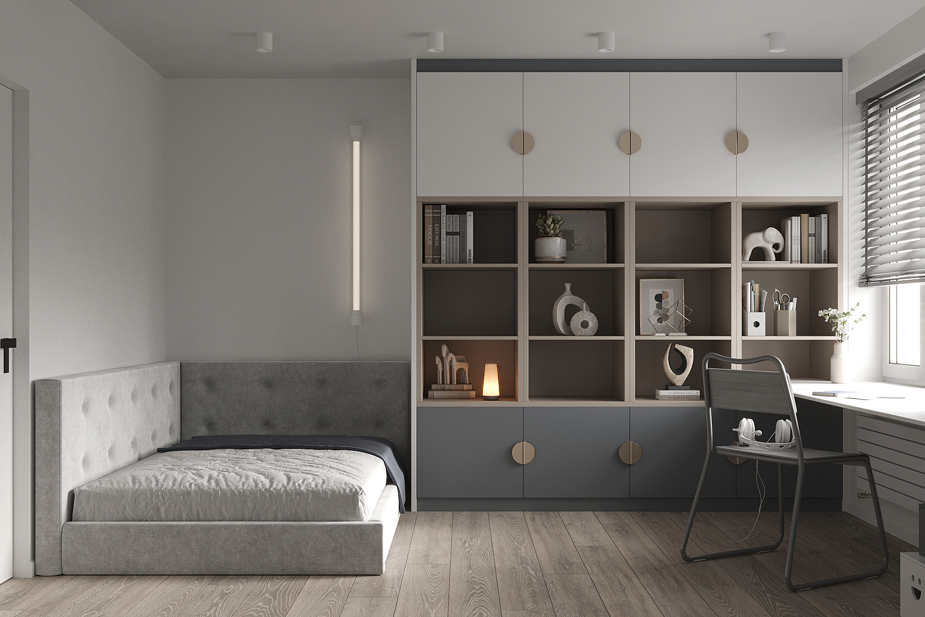 高级灰色系公寓设计 超有范儿！-13