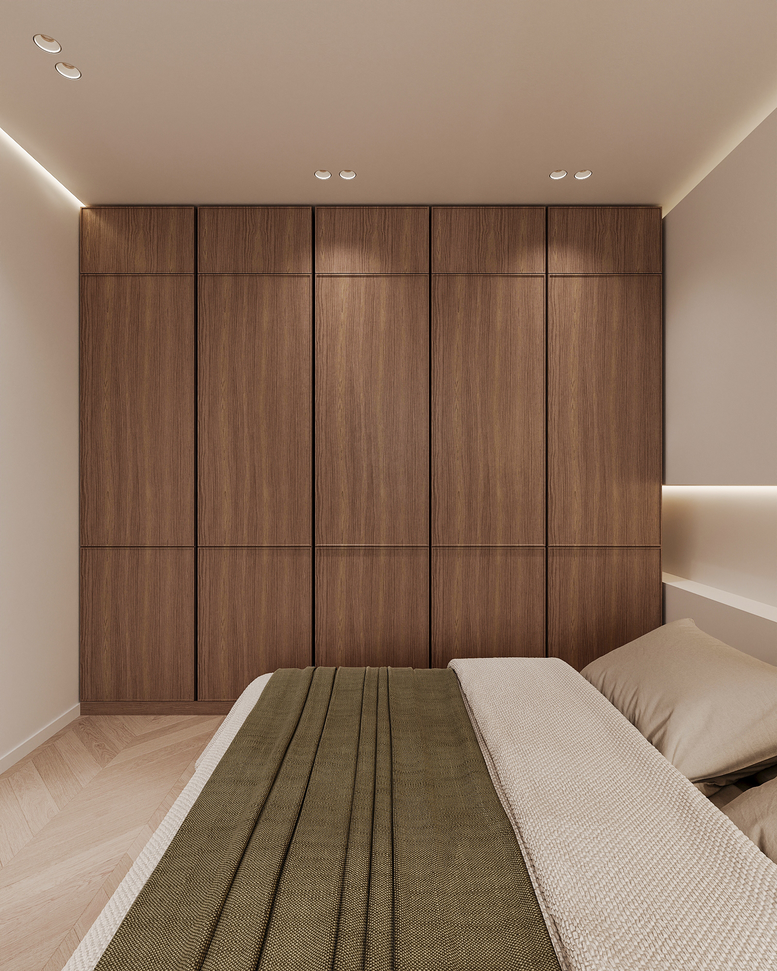 khaki & wood apartment-6