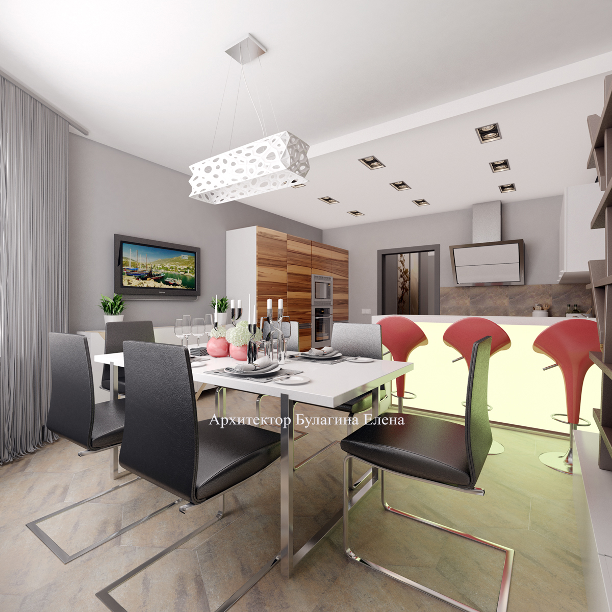 莫斯科两儿童房生态风格公寓设计项目丨俄罗斯莫斯科丨Булагина Елена（布尔拉金娜·叶连娜）-14