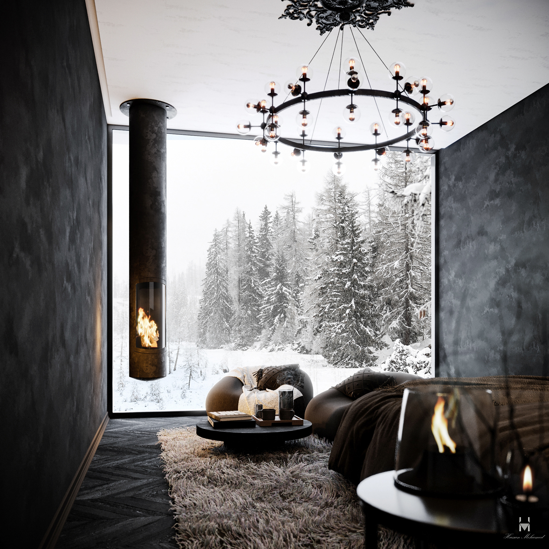 冬季卧室丨Hassan Mohamed-10